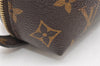 Auth Louis Vuitton Monogram Trousse Demi Ronde 23 Pouch M47520 Junk 3623K