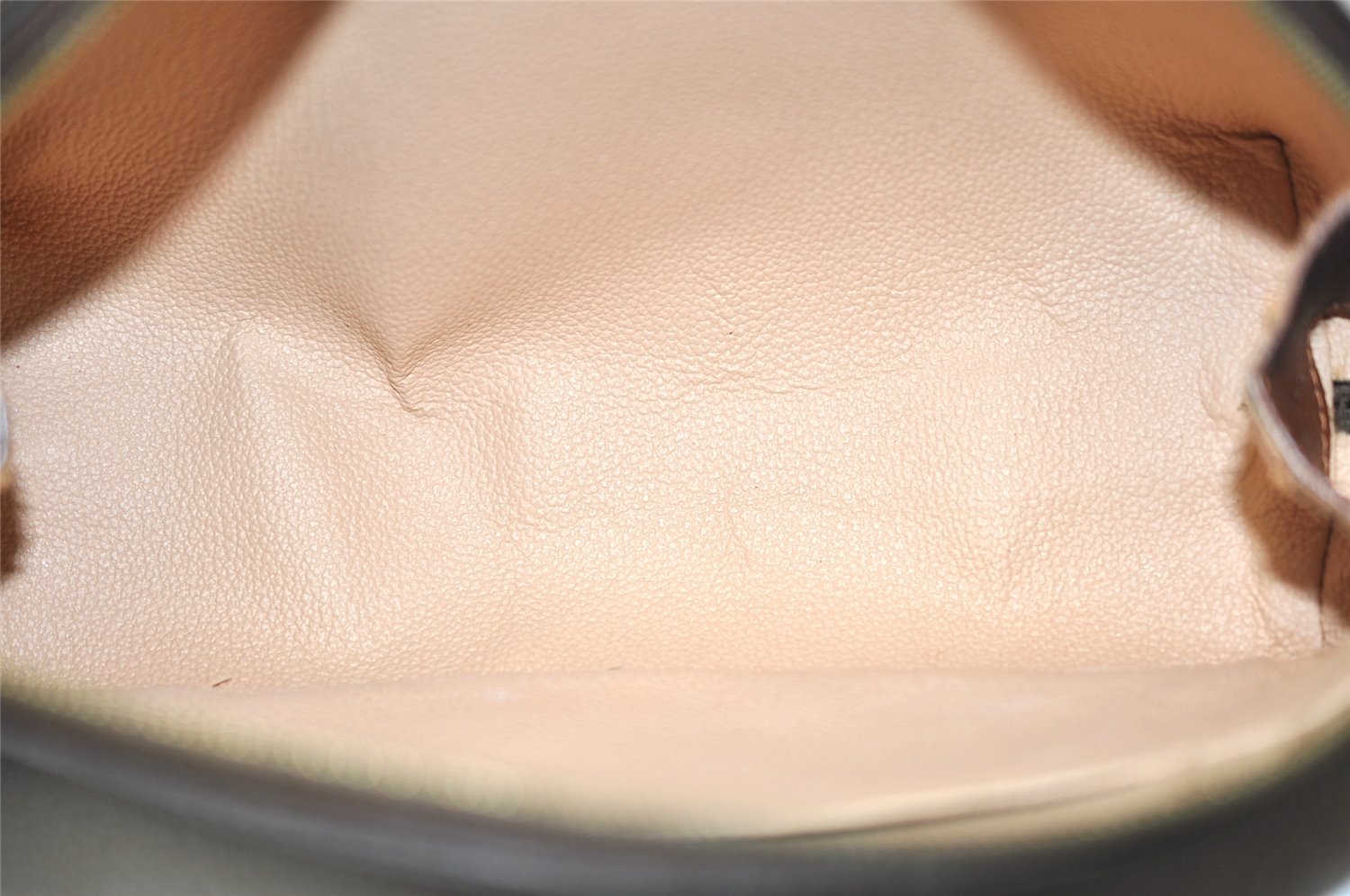 Auth Louis Vuitton Monogram Trousse Demi Ronde 23 Pouch M47520 Junk 3623K