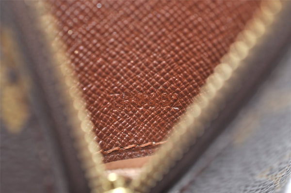 Auth Louis Vuitton Monogram Trousse Demi Ronde 23 Pouch M47520 Junk 3623K