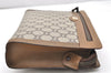 Authentic GUCCI GG Plus Clutch Hand Bag Purse PVC Leather Brown Junk 3624K