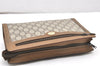 Authentic GUCCI GG Plus Clutch Hand Bag Purse PVC Leather Brown Junk 3624K