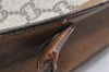 Authentic GUCCI GG Plus Clutch Hand Bag Purse PVC Leather Brown Junk 3624K