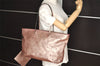 Authentic FENDI Vintage Leather Shoulder Tote Bag Pink 3625I