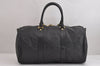 Authentic MCM Vintage PVC Leather 2Way Travel Boston Bag Black 3626J