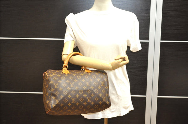 Authentic Louis Vuitton Monogram Speedy 30 Hand Boston Bag M41526 LV 3627I
