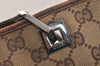 Authentic GUCCI Vintage Shoulder Tote Bag GG Canvas Leather 31243 Brown 3627K