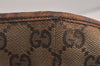 Authentic GUCCI Vintage Shoulder Tote Bag GG Canvas Leather 31243 Brown 3627K