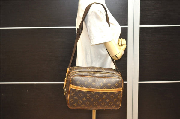 Authentic Louis Vuitton Monogram Reporter PM Shoulder Cross Bag M45254 LV 3628I