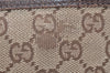 Authentic GUCCI Eclipse Shoulder Cross Bag GG Canvas Leather 120841 Brown 3628K