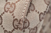Authentic GUCCI Eclipse Shoulder Cross Bag GG Canvas Leather 120841 Brown 3628K