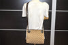 Authentic GUCCI Eclipse Shoulder Cross Bag GG Canvas Leather 120841 Brown 3628K