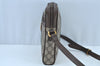 Authentic GUCCI OPHIDIA Shoulder Cross Bag GG PVC Leather 547926 Brown 3629I