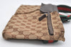 Authentic GUCCI Sherry Line Waist Body Bag GG Canvas Leather 28566 Brown 3629J