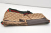 Authentic GUCCI Sherry Line Waist Body Bag GG Canvas Leather 28566 Brown 3629J