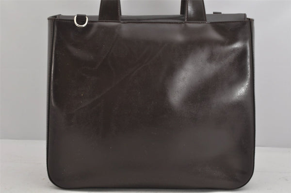Authentic GUCCI Vintage 2Way Shoulder Hand Bag Purse Leather Brown Junk 3629K