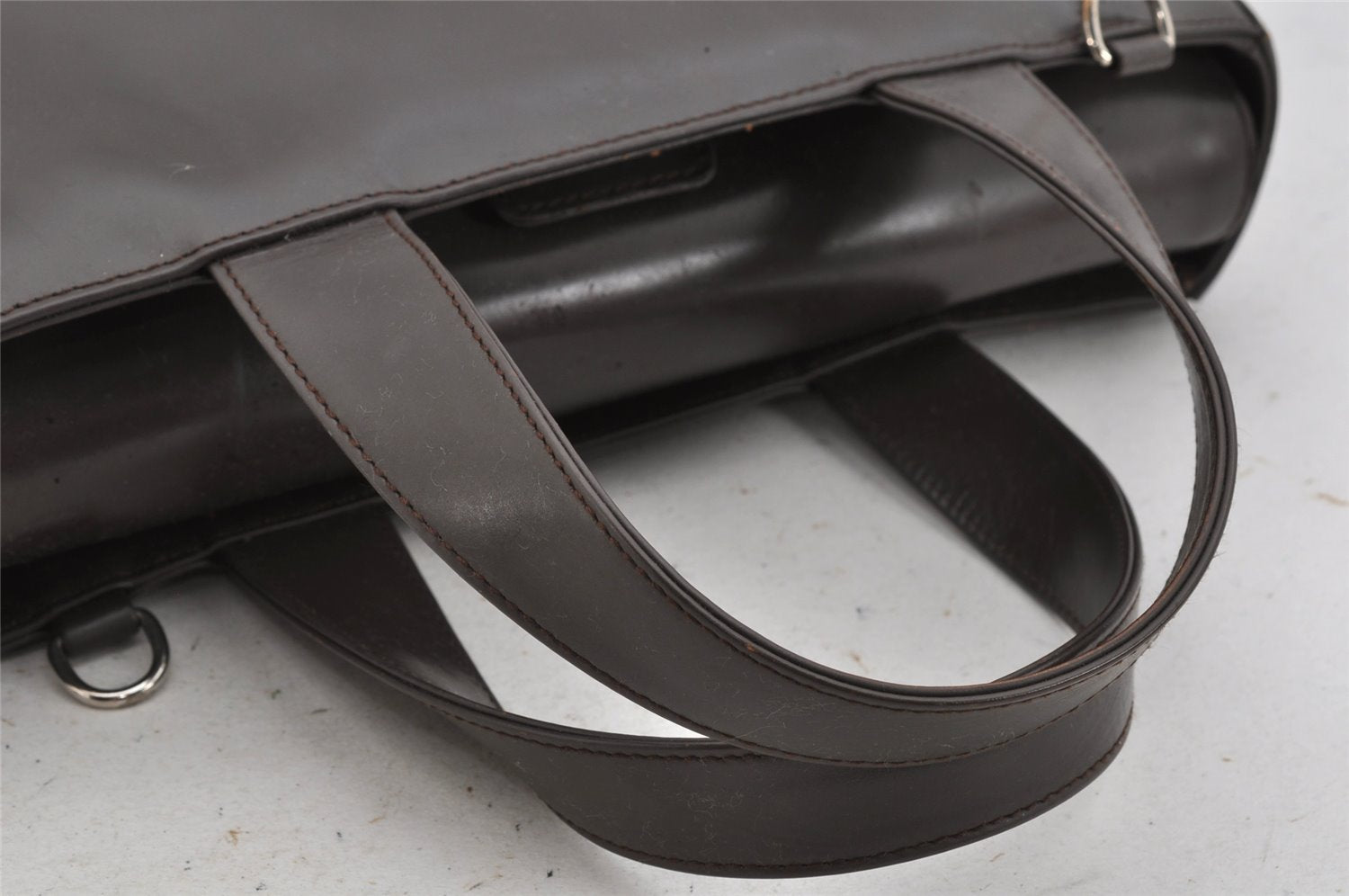 Authentic GUCCI Vintage 2Way Shoulder Hand Bag Purse Leather Brown Junk 3629K