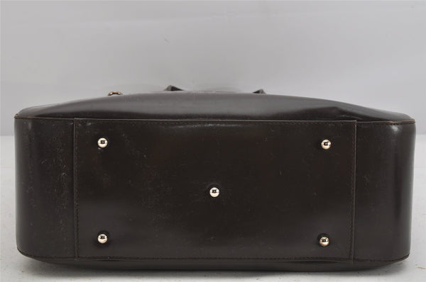 Authentic GUCCI Vintage 2Way Shoulder Hand Bag Purse Leather Brown Junk 3629K