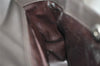 Authentic GUCCI Vintage 2Way Shoulder Hand Bag Purse Leather Brown Junk 3629K