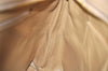 Authentic CHANEL Caviar Skin Medallion CC Logo Shoulder Tote Bag Beige 3631K