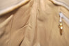 Authentic CHANEL Caviar Skin Medallion CC Logo Shoulder Tote Bag Beige 3631K