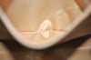 Authentic CHANEL Caviar Skin Medallion CC Logo Shoulder Tote Bag Beige 3631K