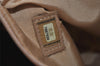 Authentic CHANEL Caviar Skin Medallion CC Logo Shoulder Tote Bag Beige 3631K
