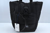 Authentic MONCLER XANDER TOTE LARGE Shoulder Tote Bag Nylon Leather Black 3633M