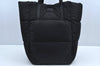 Authentic MONCLER XANDER TOTE LARGE Shoulder Tote Bag Nylon Leather Black 3633M