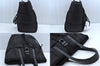 Authentic MONCLER XANDER TOTE LARGE Shoulder Tote Bag Nylon Leather Black 3633M