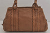 Authentic BOTTEGA VENETA Intrecciato Leather Shoulder Hand Bag Purse Brown 3634J