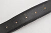 Authentic CHANEL Vintage Calf Skin Belt CC Logo 37.2-40.9" Black Junk 3634K