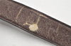 Authentic CHANEL Vintage Calf Skin Belt CC Logo 37.2-40.9" Black Junk 3634K