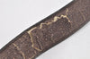 Authentic CHANEL Vintage Calf Skin Belt CC Logo 37.2-40.9" Black Junk 3634K