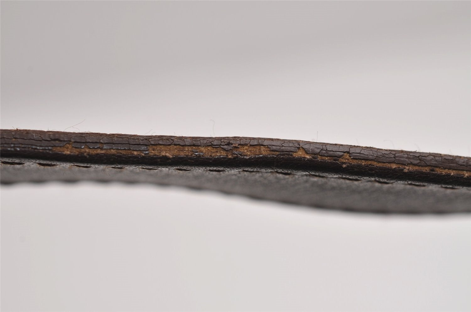 Authentic GUCCI Hand Bag Pouch Purse GG Canvas Leather 34080 Brown 3635J