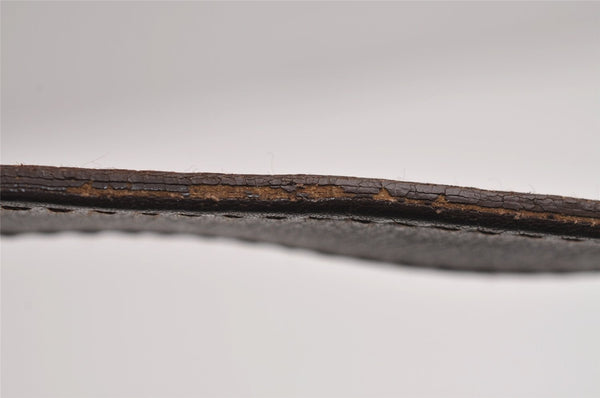 Authentic GUCCI Hand Bag Pouch Purse GG Canvas Leather 34080 Brown 3635J