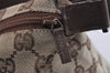 Authentic GUCCI Hand Bag Pouch Purse GG Canvas Leather 34080 Brown 3635J