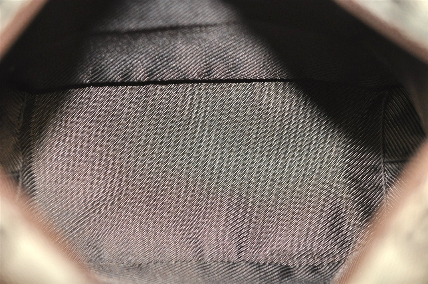 Authentic GUCCI Hand Bag Pouch Purse GG Canvas Leather 34080 Brown 3635J