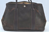 Authentic HERMES Garden Party MM Shoulder Tote Bag Leather Brown Junk 3636I