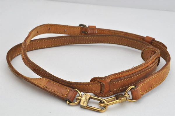 Authentic Louis Vuitton Leather Shoulder Strap Beige 37.8-46.9" LV 3636K