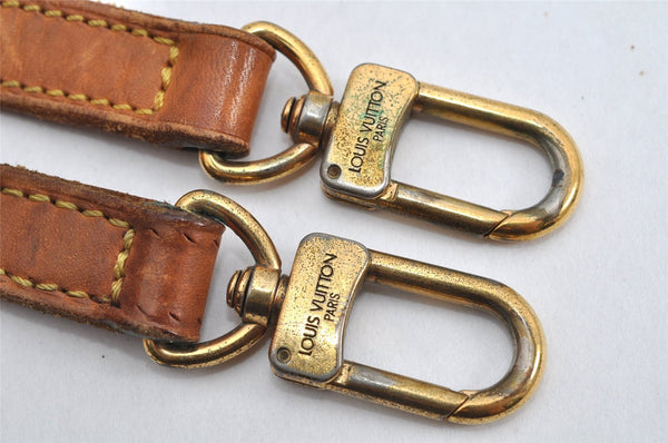 Authentic Louis Vuitton Leather Shoulder Strap Beige 37.8-46.9" LV 3636K