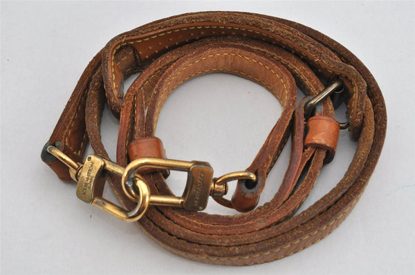 Authentic Louis Vuitton Leather Shoulder Strap Beige 37.8-46.9" LV 3636K
