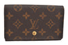 Auth Louis Vuitton Monogram Porte Monnaie Billets Tresor Wallet M61730 LV 3637K