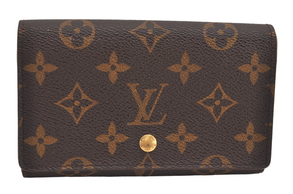 Auth Louis Vuitton Monogram Porte Monnaie Billets Tresor Wallet M61730 LV 3637K