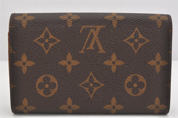 Auth Louis Vuitton Monogram Porte Monnaie Billets Tresor Wallet M61730 LV 3637K