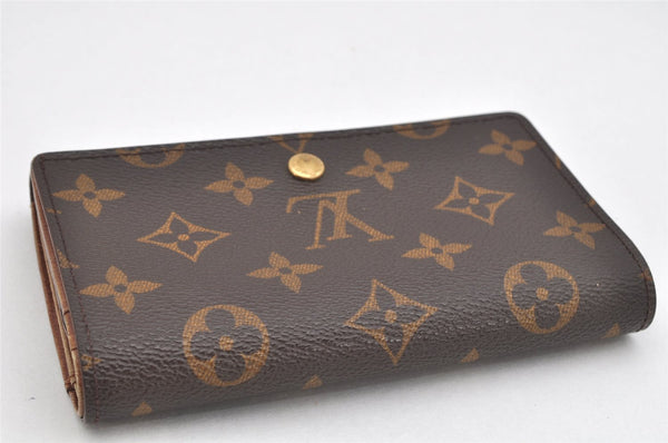 Auth Louis Vuitton Monogram Porte Monnaie Billets Tresor Wallet M61730 LV 3637K