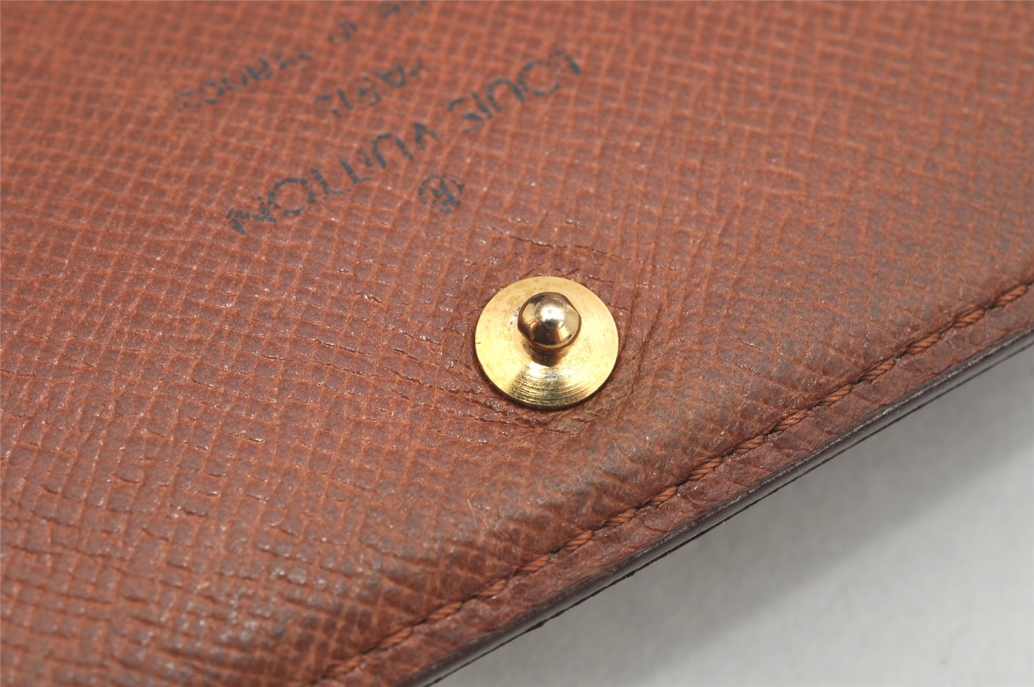 Auth Louis Vuitton Monogram Porte Monnaie Billets Tresor Wallet M61730 LV 3637K