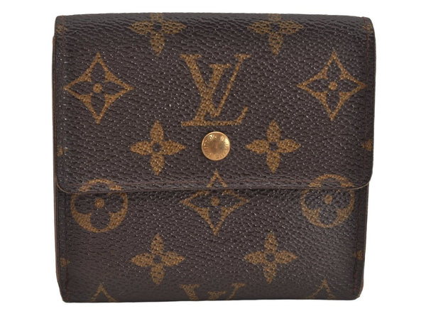 Authentic Louis Vuitton Monogram M61652 Porte Monnaie Billet Carte Credit 3638K