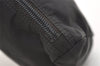 Authentic PRADA Nylon Tessuto Leather Clutch Hand Bag Purse Black 3639J