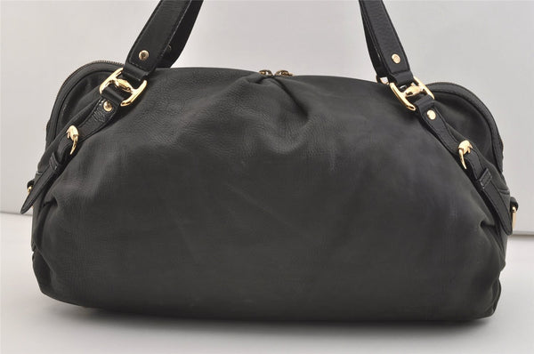 Authentic GUCCI Vintage 2Way Shoulder Hand Bag Leather 269929 Black 3640J