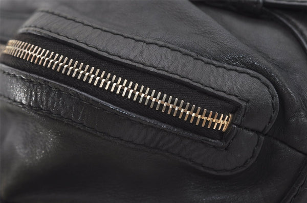 Authentic GUCCI Vintage 2Way Shoulder Hand Bag Leather 269929 Black 3640J